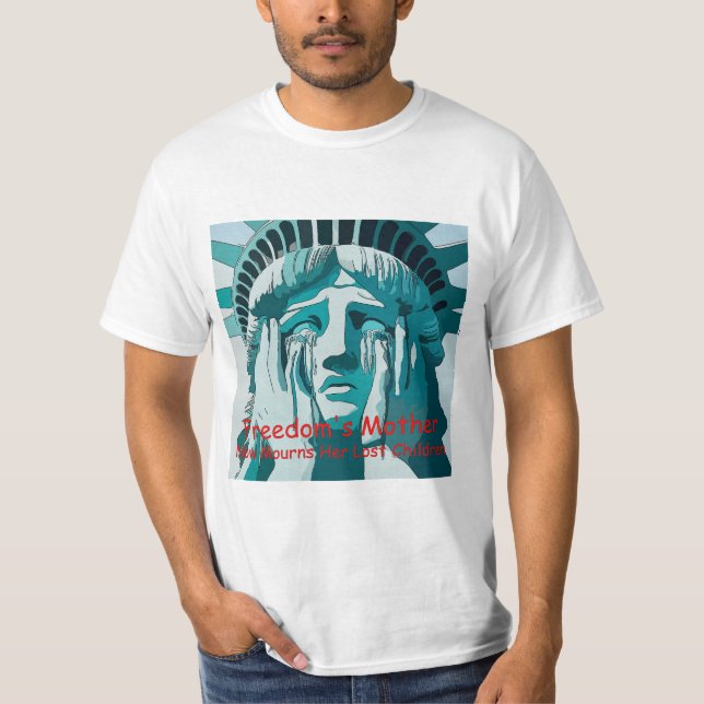 Camiseta Estátua da Liberdade chorando (Frente)