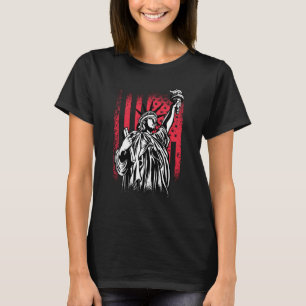 Camiseta Estátua da Liberdade com Bandeira dos EUA