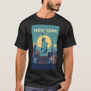 Camiseta Estátua da Liberdade da Cidade de Nova York Viagem