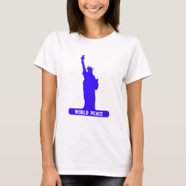 Camiseta Estatua da Liberdade da Paz Mundial