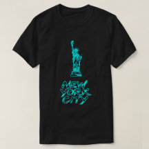 Estátua da Liberdade de Nova York com Pincel Neon