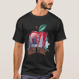 Camiseta Estátua da Liberdade do Empire State Skyline da Ci