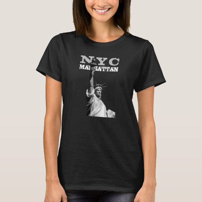 Camiseta Estátua da Liberdade Dupla Side Manhattan Nova Ior (Frente)