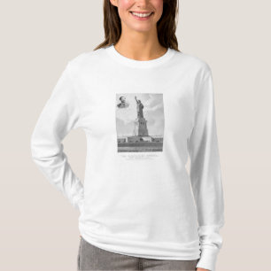 Camiseta Estátua da liberdade e retrato de Bartholdi