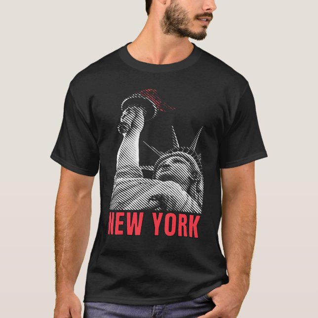 Camiseta Estátua da Liberdade em Nova Iorque (Frente)