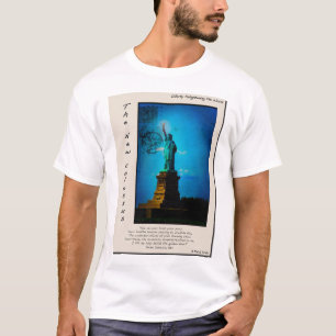 Camiseta Estátua da liberdade - estilo do cromo de colecção
