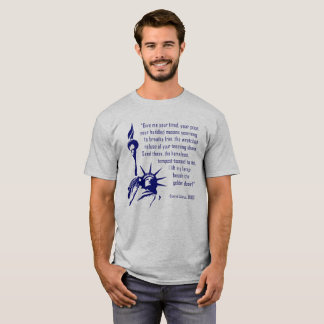 Camiseta Estátua da Liberdade Inscrição