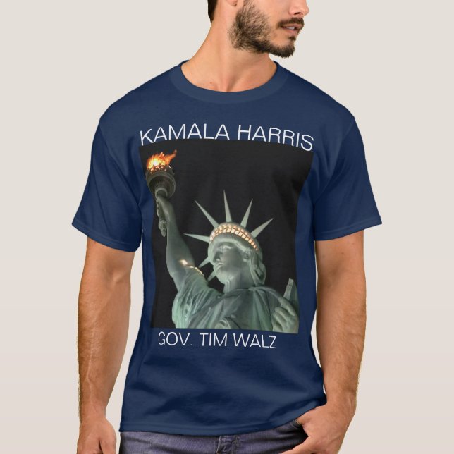 Camiseta Estátua da Liberdade KAMALA HARRIS (Frente)