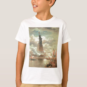 Camiseta Estátua da liberdade, New York cerca de 1800's