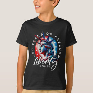 Camiseta Estátua da Liberdade no Ck 250 Anos 1776-2026 250º