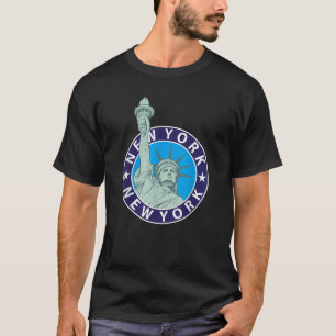 Camiseta Estátua da Liberdade Nova Iorque NYC Lady Liberty