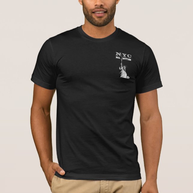 Camiseta Estátua da Liberdade Nyc Manhattan, de Nova Iorque (Frente)