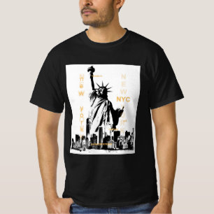Camiseta Estátua Da Liberdade Nyc New York Manhattan Mens