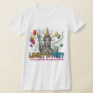 Camiseta Estátua da Liberdade para Festa de Celebração