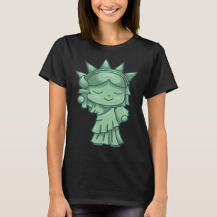 Camiseta Estátua da Liberdade Patriótica EUA Visitando Nova