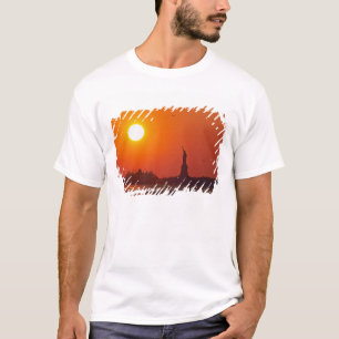 Camiseta Estátua da Liberdade, Porto de Nova York, NY, EUA,