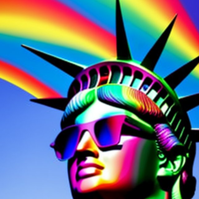 Camiseta Estátua da Liberdade Rosto T-Shirt (Criador carregado)