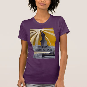 Camiseta Estátua da Liberdade Tocha & Marinha dos EUA Segun