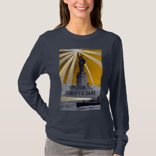 Camiseta Estátua da Liberdade Tocha & Marinha dos EUA Segun