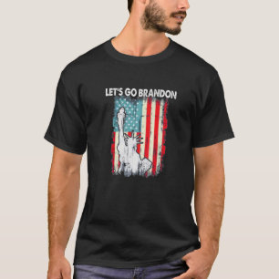 Camiseta Estátua Da Liberdade, Vamos Brandon American Flag