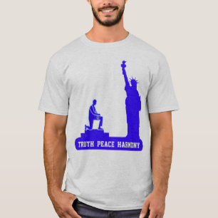 Camiseta Estátua da Liberdade, verdade paz & harmonia
