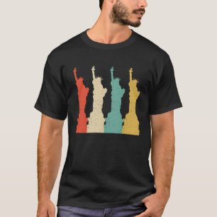 Camiseta Estátua da Liberdade Vintage Retro Nova York NY To