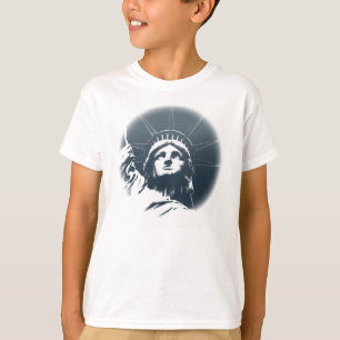 Camiseta Estátua de Camisola da Liberdade do New York Kid