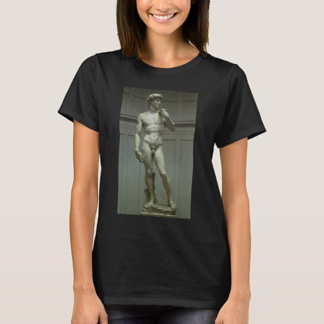 Camiseta Estátua de Davi de Michelangelo (Frente)
