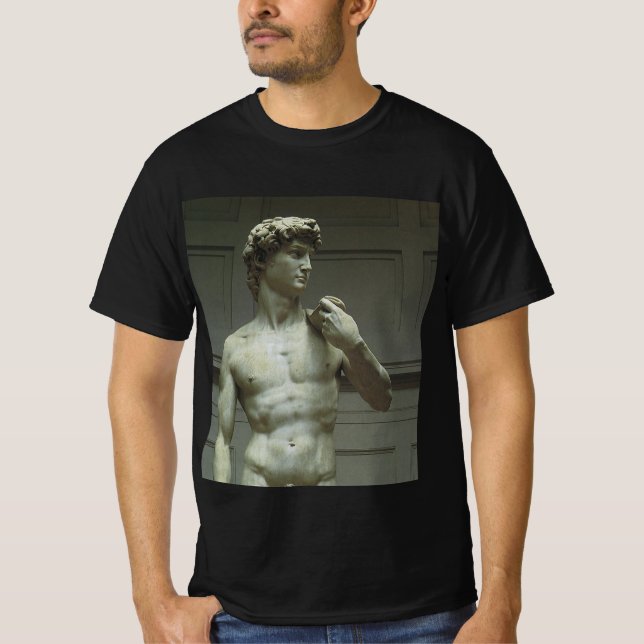 Camiseta Estátua de Davi de Michelangelo (Frente)
