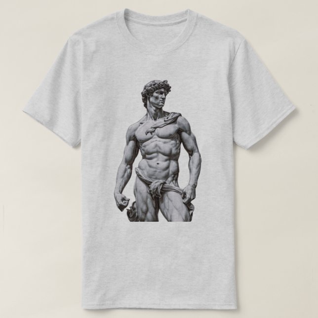 Camiseta Estátua de David (Frente do Design)