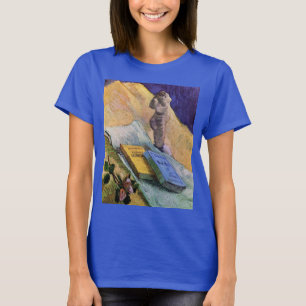 Camiseta Estátua de Gesso Rosa e Romances Vincent van Gogh