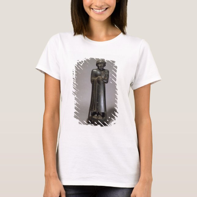 Camiseta Estátua de Gudea, Príncipe de Lagash, Neo-Sumerian (Frente)