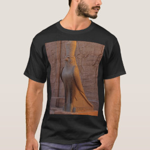 Camiseta Estátua de Hórus Fotografia de Deuses Antigos Egíp