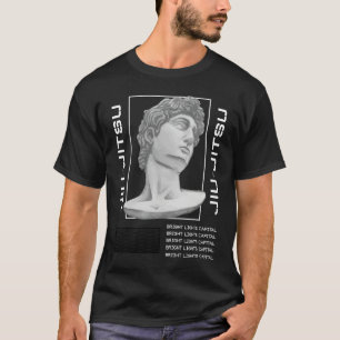 Camiseta Estátua de Jiu Jitsu Cabeça MMA Luta BJJ Boxe