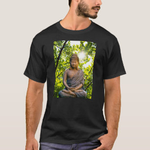 Camiseta Estatua de Meditação do Budismo Espiritual 