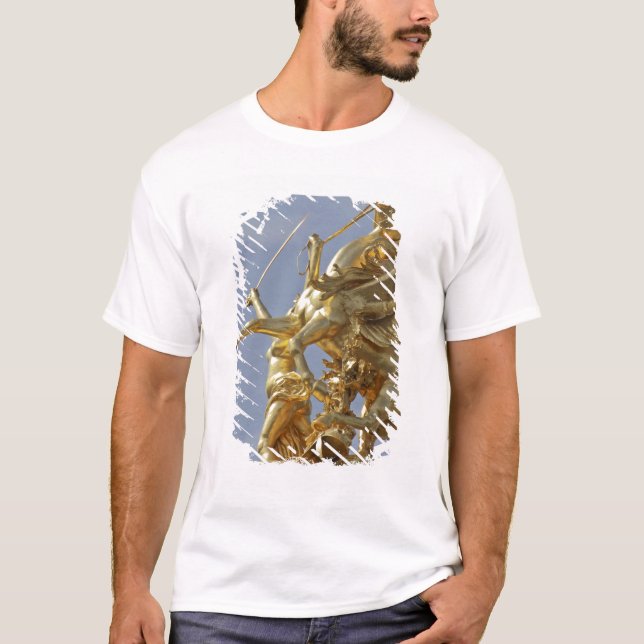 Camiseta Estátua de Pegasus na ponte Pont Alexandre III (Frente)