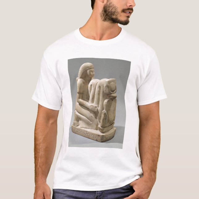 Camiseta Estátua de Setau que apresenta a deusa Nekhb da (Frente)