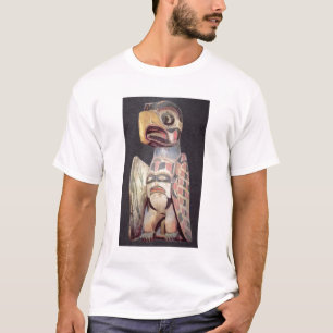 Camiseta Estátua de "Thunderbird" do Haida (madeira