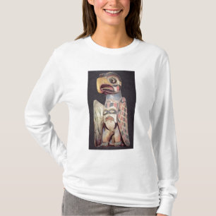 Camiseta Estátua de "Thunderbird" do Haida (madeira