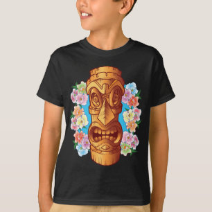 Camiseta Estátua de Tiki dos desenhos animados