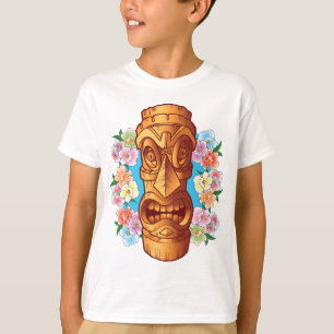Camiseta Estátua de Tiki dos desenhos animados