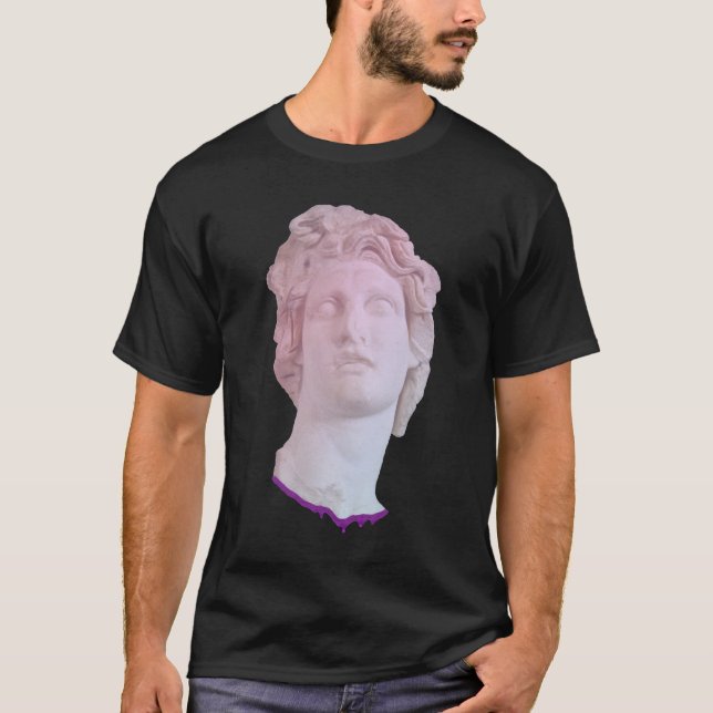 Camiseta Estátua de Vaporwave (Frente)