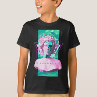 Estátua de Vaporwave Medusa com Arte Estética Crôn