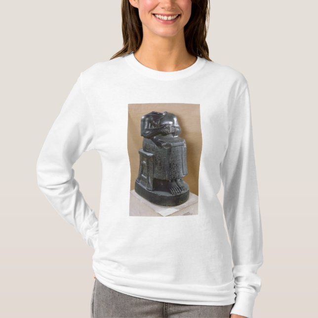 Camiseta Estátua decapitado do príncipe Gudea como (Frente)