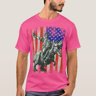 Camiseta Estátua Dino Do Dinossauro Da Liberdade