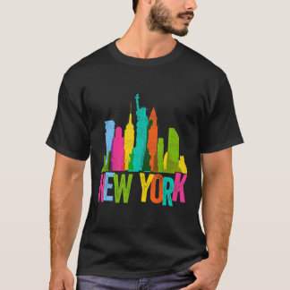 Camiseta Estátua Do Amor Pela Liberdade Em Nova York Skylin