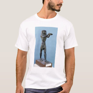 Camiseta Estátua do deus Horus que faz uma bebida
