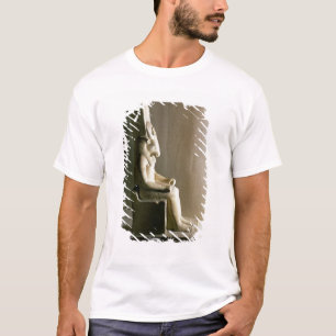 Camiseta Estátua do deus Montu com a cabeça de um touro, 