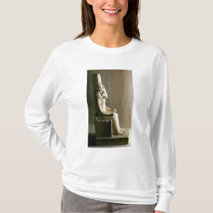 Camiseta Estátua do deus Montu com a cabeça de um touro,
