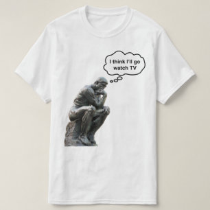 Camiseta Estátua do Pensador de Rodin - Acho que vou assist
